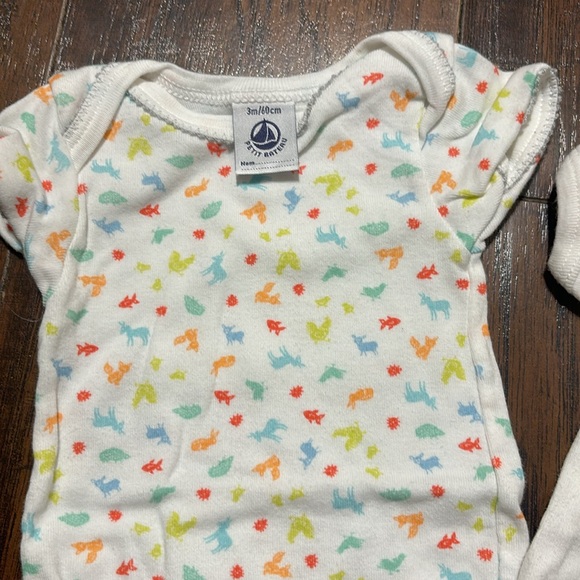 Petit bateau bodysuits and footie baby 3 months - Picture 3 of 8
